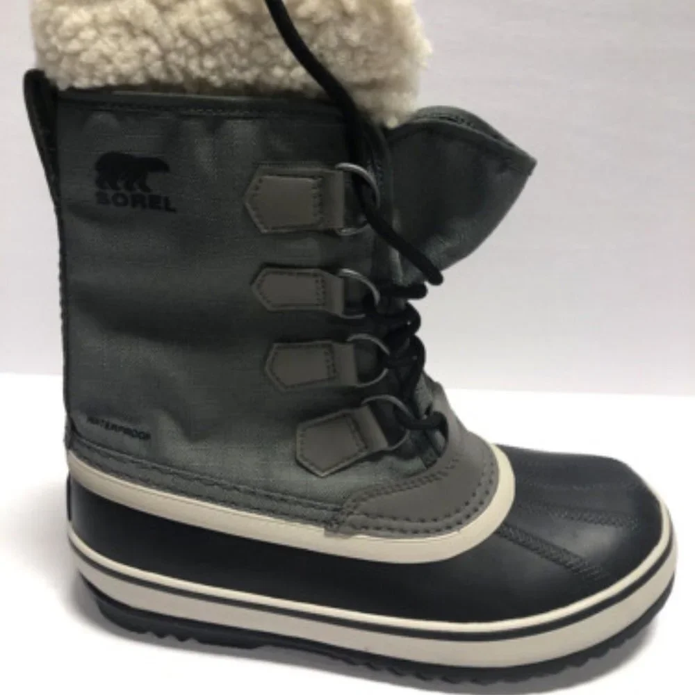 Sorel Women’s Winter Carnival, Waterproof Quarry/Black Boots, Size 6M